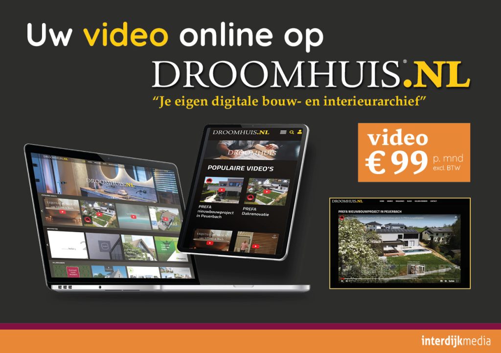 Tarievenflyer Video Droomhuis.nl